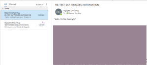 [SAP PROCESS AUTOMATION] – WORKING WITH OUTLOOK SDK – SAP Zero to Hero